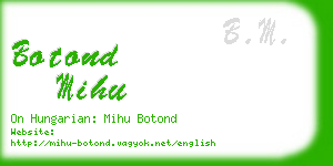 botond mihu business card